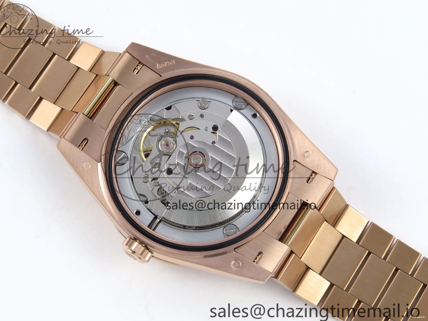 (Gain Best 40 RG A2836 Brown 228235 1:1 Weight) Noob Dial Edition Roman Bracelet President Date Day on 0326